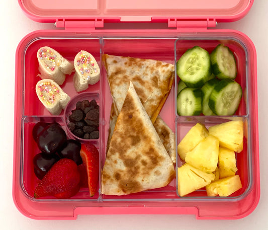 Lunchbox Idea Featuring Meat Stuffed Wraps