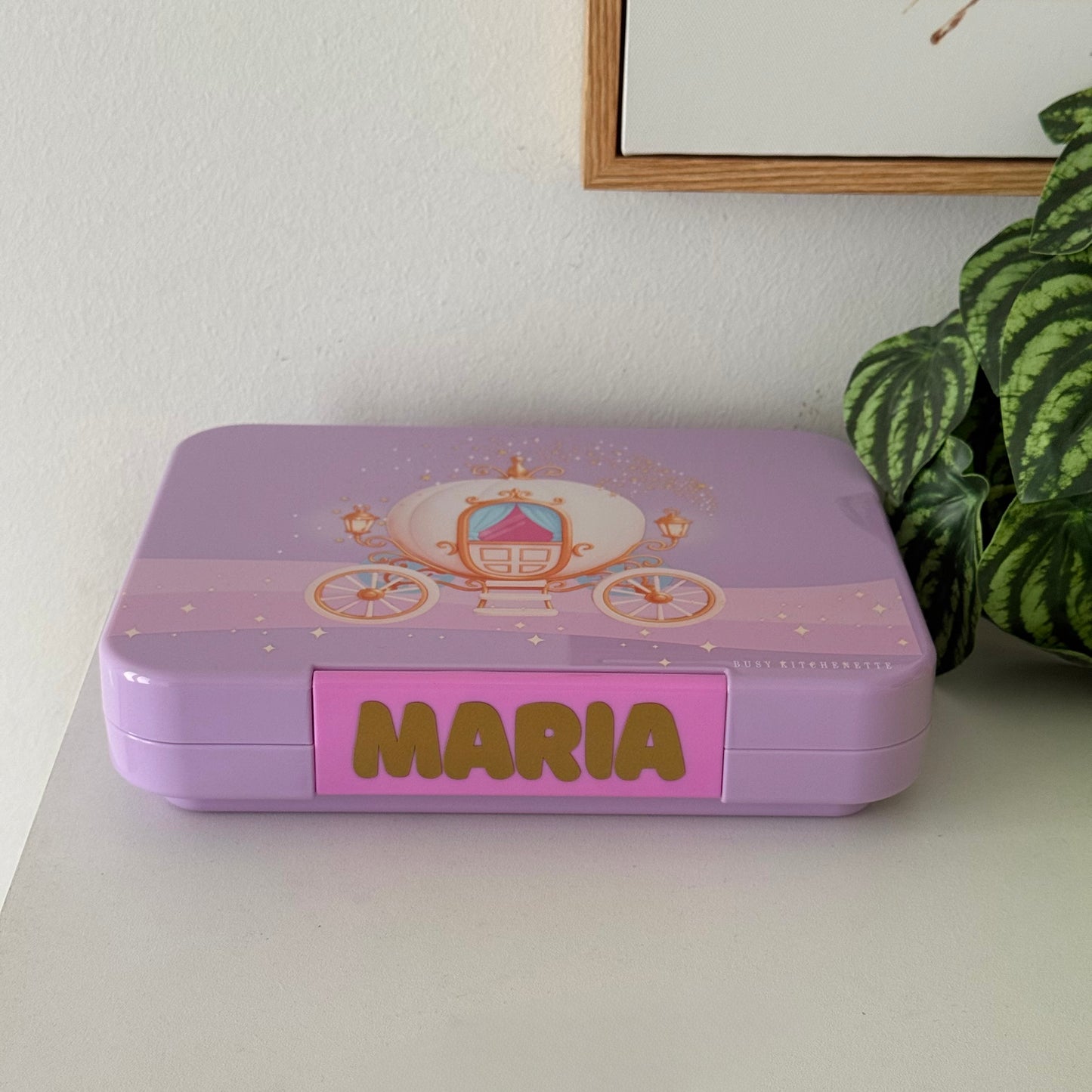 Girls Personalised leak Bento Lunch Box 