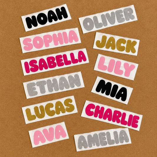 Personalised Permanent Vinyl Decals | Choose Your Size & Colour