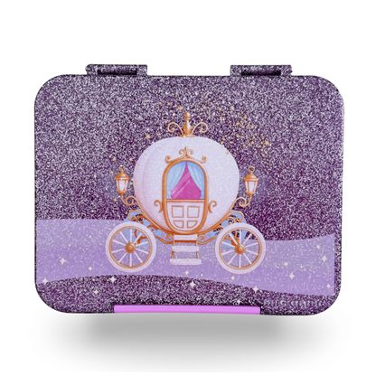 Princess Carriage Personalised Glitter Kids Lunch box – Leakproof  BPA-Free School Bento Box