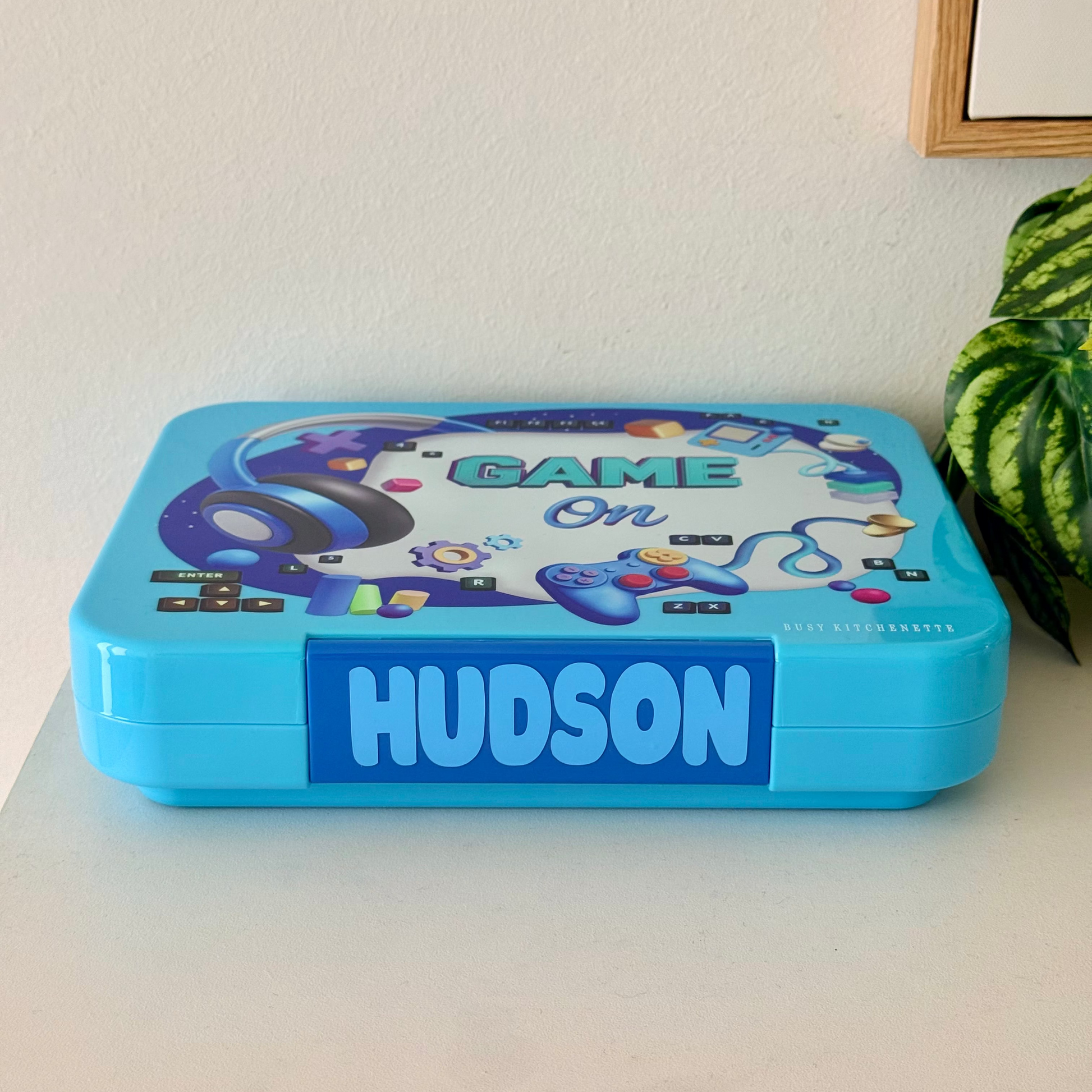 Boys Personalised leak Bento Lunch Box 