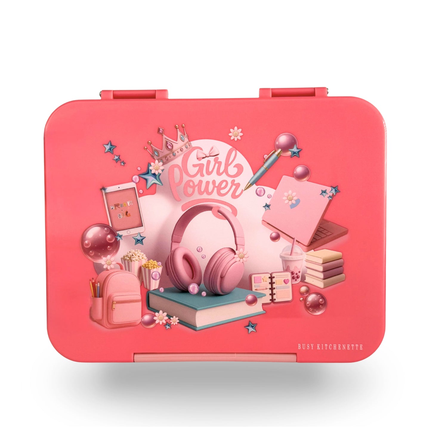 Girls Personalised leak Bento Lunch Box 