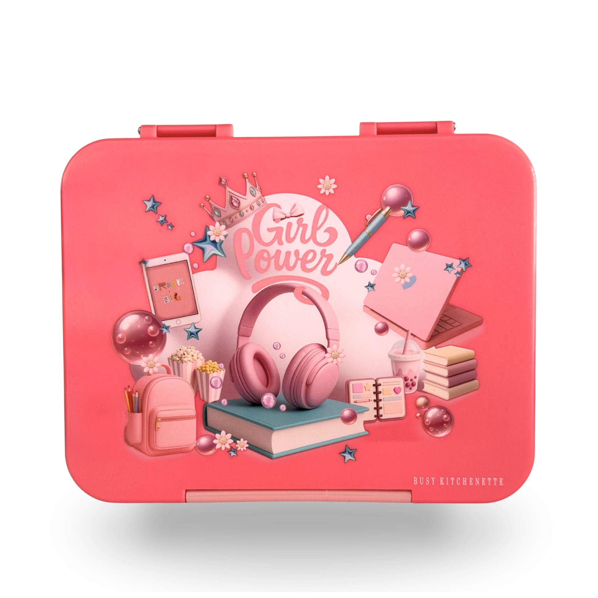 Girls Personalised leak Bento Lunch Box 
