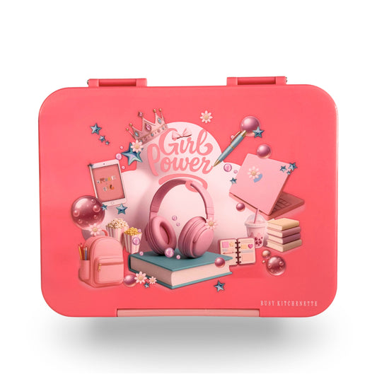 Girl-Power Kids Bento Lunchbox – Leakproof BPA-Free School Lunch Box Australia BPA-Free