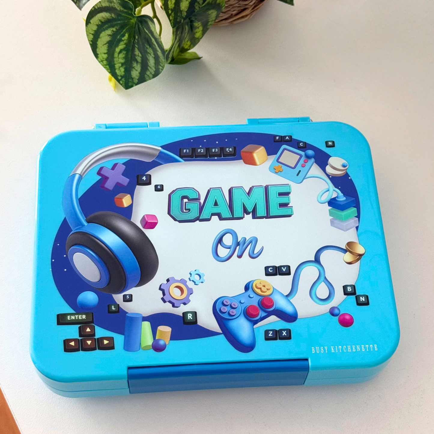Boys Personalised leak Bento Lunch Box 