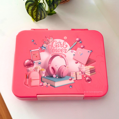 Girls Personalised leak Bento Lunch Box 